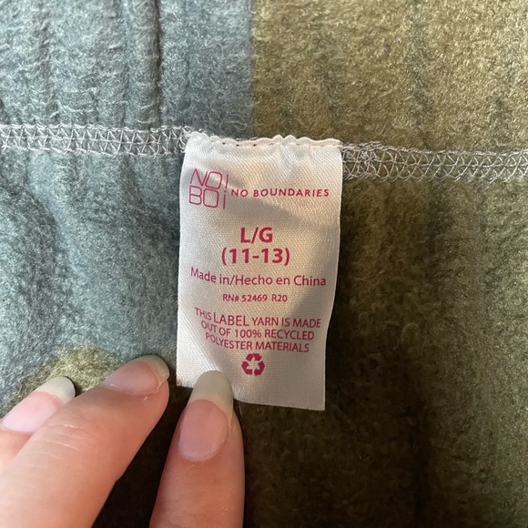 No Boundaries Girls Camo Jogger Sweatpants, Size Large (11-13) - Picture 5 of 6